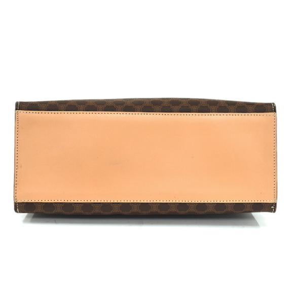 Celine Macadam Leather Handbag Brown - Picture 4 of 9